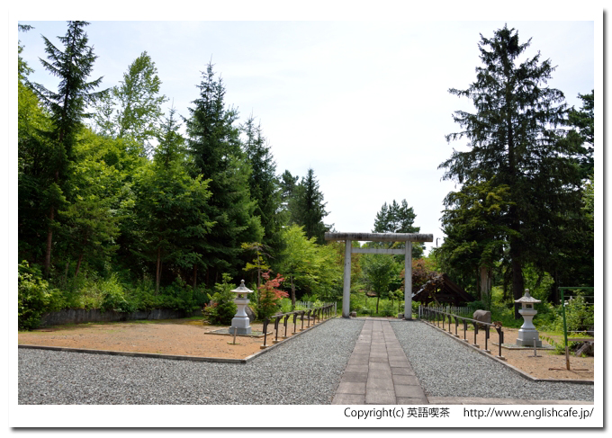 愛別神社、愛別神社の社から見る様子（北海道上川郡愛別町）