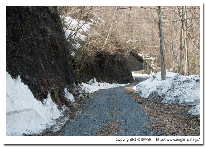 相沼内ダムと林道（北海道八雲町）
