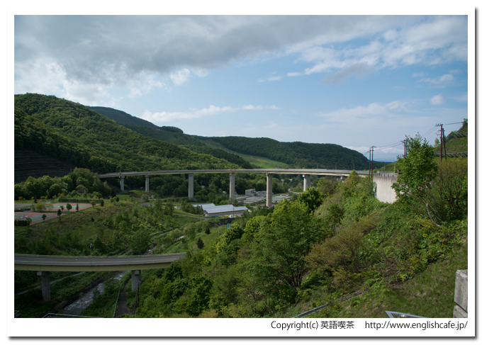 朝里ダム天端からの眺め（北海道小樽市）