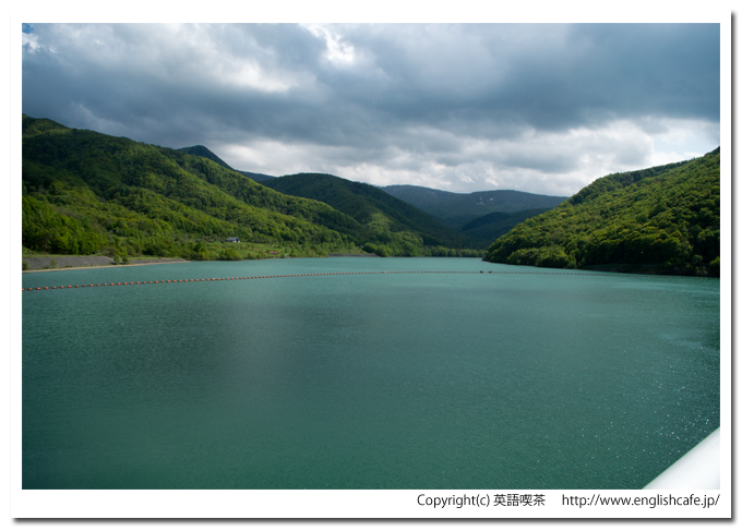 朝里ダムのダム湖（北海道小樽市）