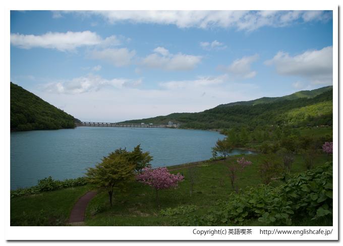 朝里ダムのダム湖公園から（北海道小樽市）