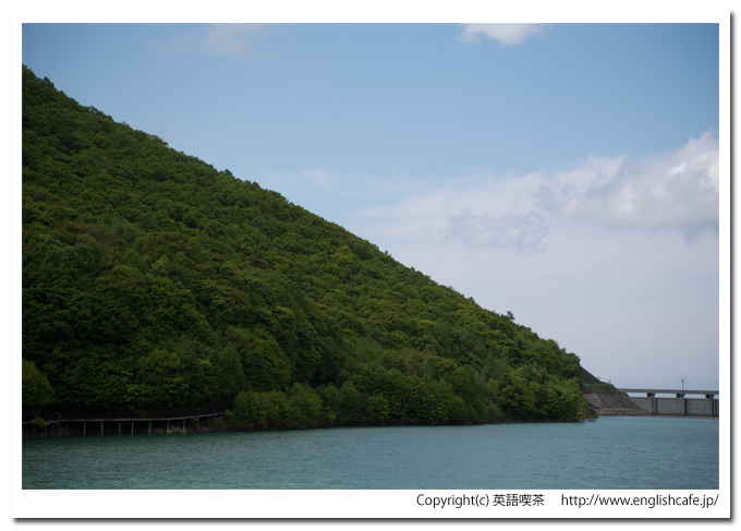 朝里ダムのダム湖から（北海道小樽市）