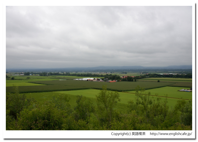 美蔓パノラマパーク、展望台から見る田園風景（北海道上川郡清水町）