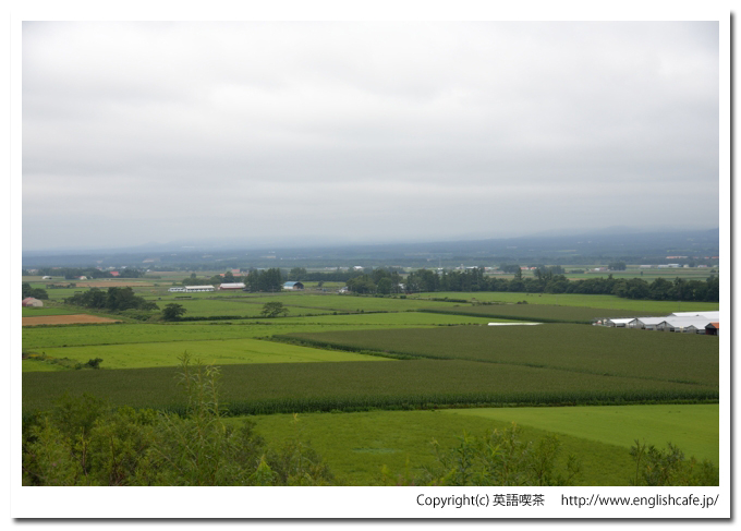 美蔓パノラマパーク、撮影方向を変えた田園風景（北海道上川郡清水町）