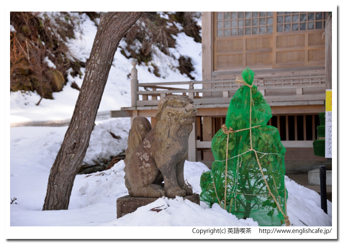 上ノ国八幡宮、上ノ国八幡宮の狛犬（北海道檜山郡上ノ国町）