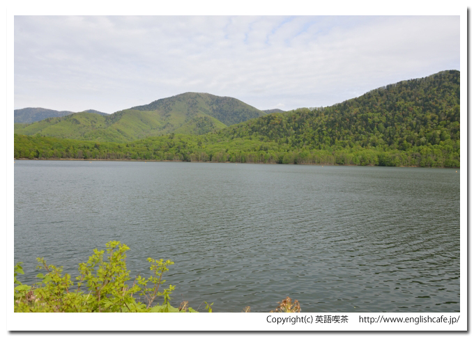 金山ダム、金山ダムのダム湖の対岸（北海道金山ダム）