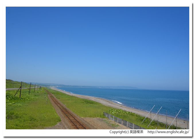 北浜駅、北浜駅の展望台から望む、網走市街方面（北海道網走市）