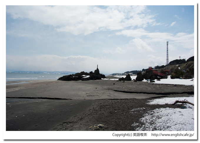 黒岩奇岩へ（北海道八雲町）