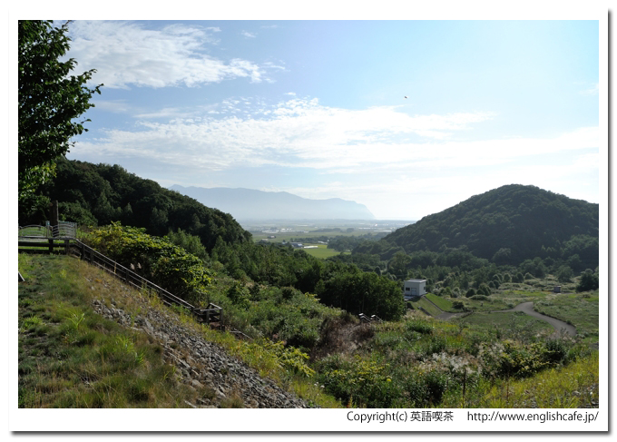 共和ダム、下流域の景色（北海道共和町）