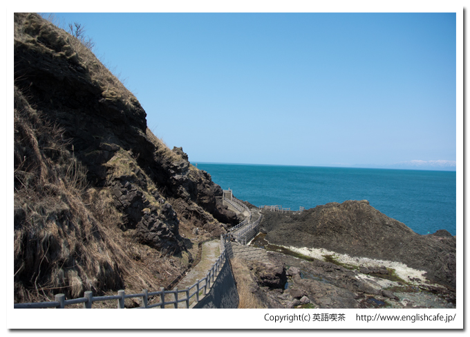 歩いてきた散策路（北海道檜山郡上ノ国町）