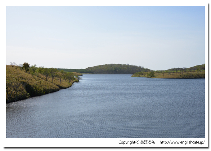 牧の内ダム、ダム湖から堤体側を見るをもう１枚（北海道根室市）