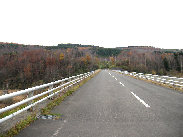真駒内ダムへ到着（北海道久遠郡せたな町）