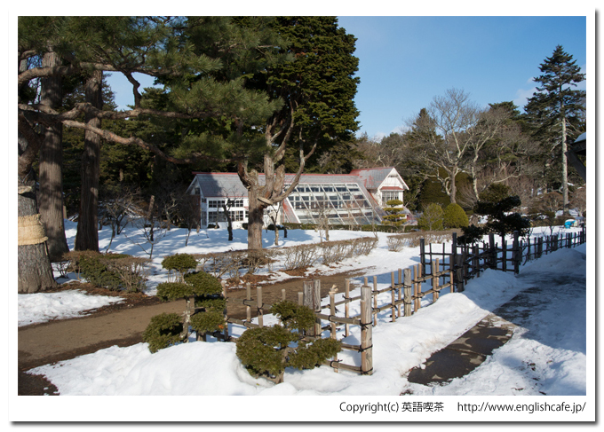 冬の見晴公園（北海道函館市）