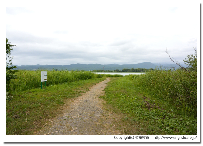 宮島沼、宮島沼の湖面が見えるところから（北海道美唄市）
