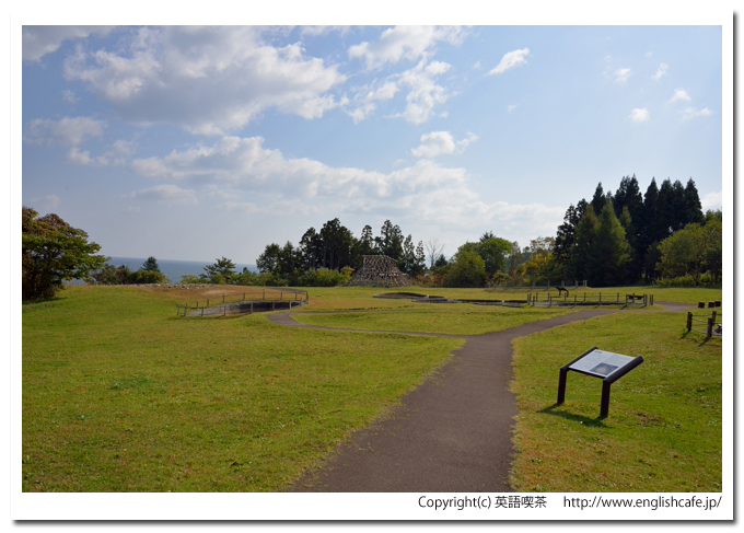 大船遺跡、大船遺跡の入口あたりから全体を見る（北海道函館市大船町）
