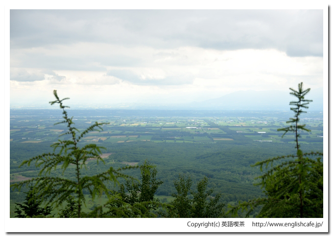 扇ヶ原展望台、扇ヶ原展望台から望む鹿追町市街地方面の別の写真（北海道河東郡鹿追町）
