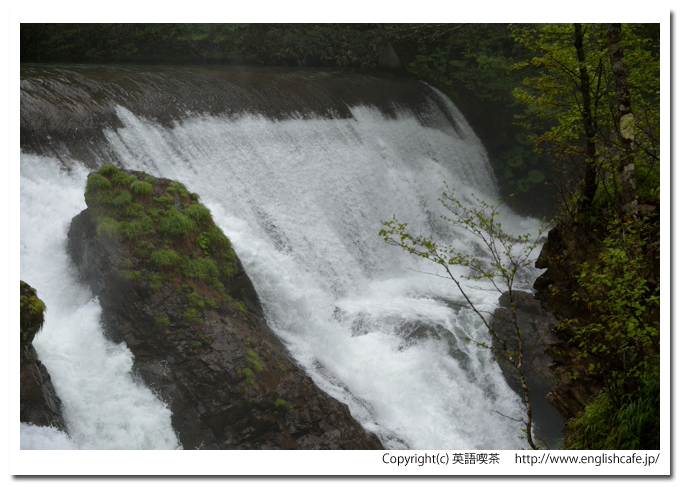ぴょうたんの滝、ぴょうたんの滝の右側アップ（北海道中札内村）