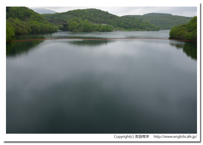 佐幌ダム、佐幌ダムのダム湖（北海道新得町）