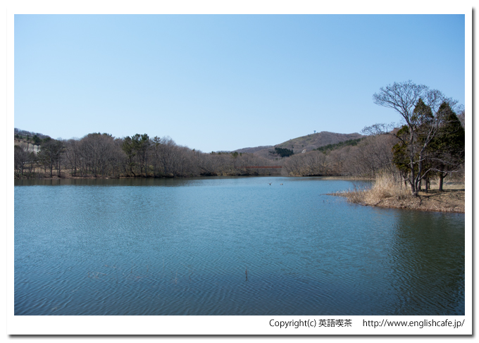 逆川ダムのダム湖（北海道檜山郡江差町）