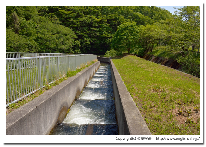 様似ダム（北海道様似郡様似町）、様似ダムの魚道の一部