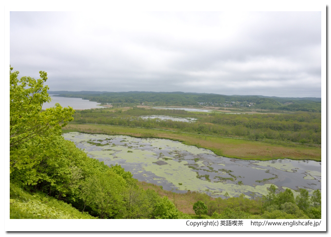 サルボ・サルルン展望台（釧路湿原国立公園）、サルルン展望台から見るサルルン沼と塘路湖（北海道川上郡標茶町）