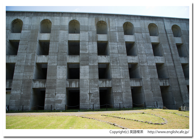 笹流ダムの提体前（北海道函館市）