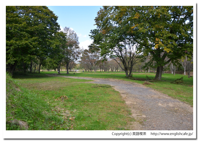 仙台藩陣屋跡、外曲輪の様子（北海道白老郡白老町）
