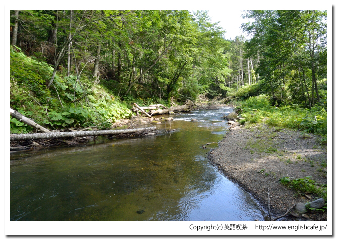 鹿の湯、鹿の湯の渓流風景（北海道河東郡鹿追町）