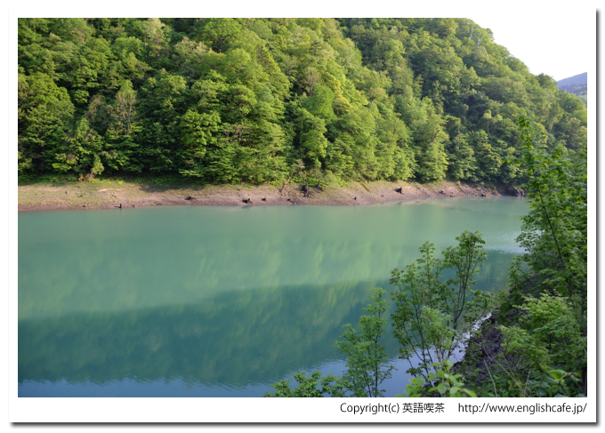 下新冠ダム、下新冠ダムの湖（北海道新冠郡新冠町）