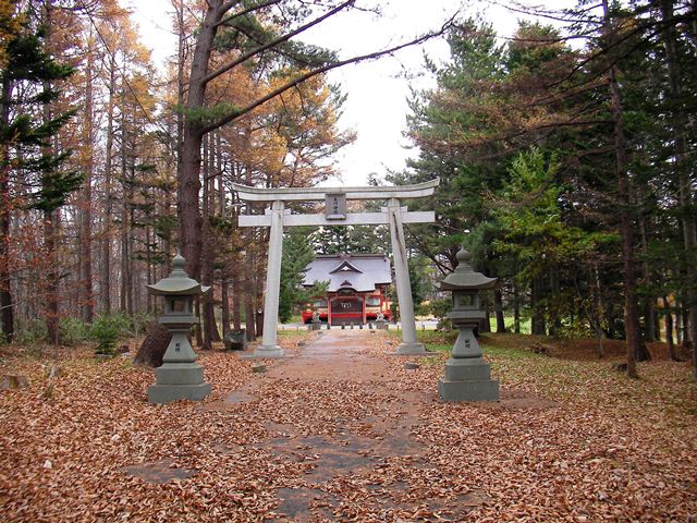 玉川公園のと玉川神社の前から（北海道久遠郡せたな町）