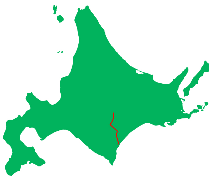 愛国駅（旧広尾線）、広尾線の鉄道マップ（北海道）