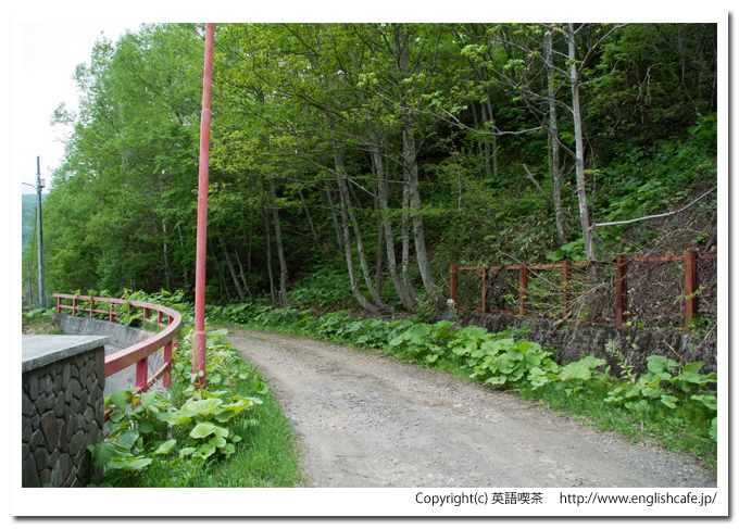 常盤ダムのダム湖と林道（北海道赤井川村）