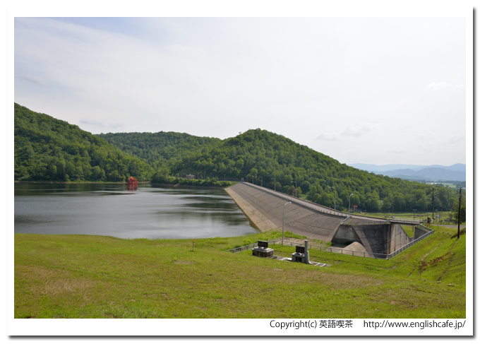 雨煙内ダム、雨煙内ダムの提体付近から（北海道雨竜郡幌加内町）